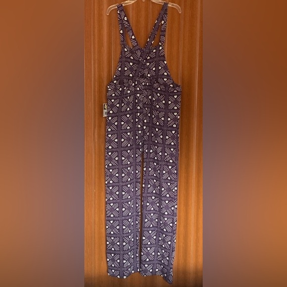 Ade + Ayo  Jumpsuit Overall Girls Purple Color Coffe Bean Print Size L - Picture 2 of 8